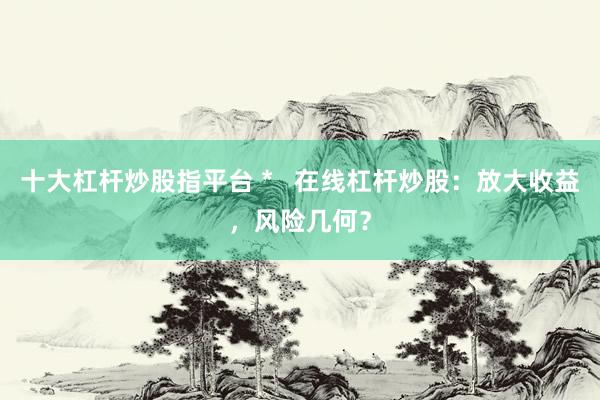 十大杠杆炒股指平台 *   在线杠杆炒股：放大收益，风险几何？