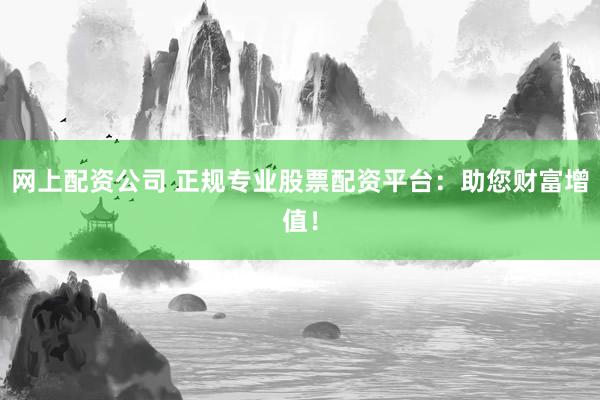 网上配资公司 正规专业股票配资平台：助您财富增值！
