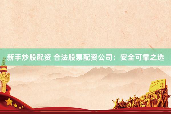 新手炒股配资 合法股票配资公司：安全可靠之选