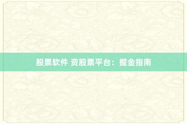 股票软件 资股票平台：掘金指南